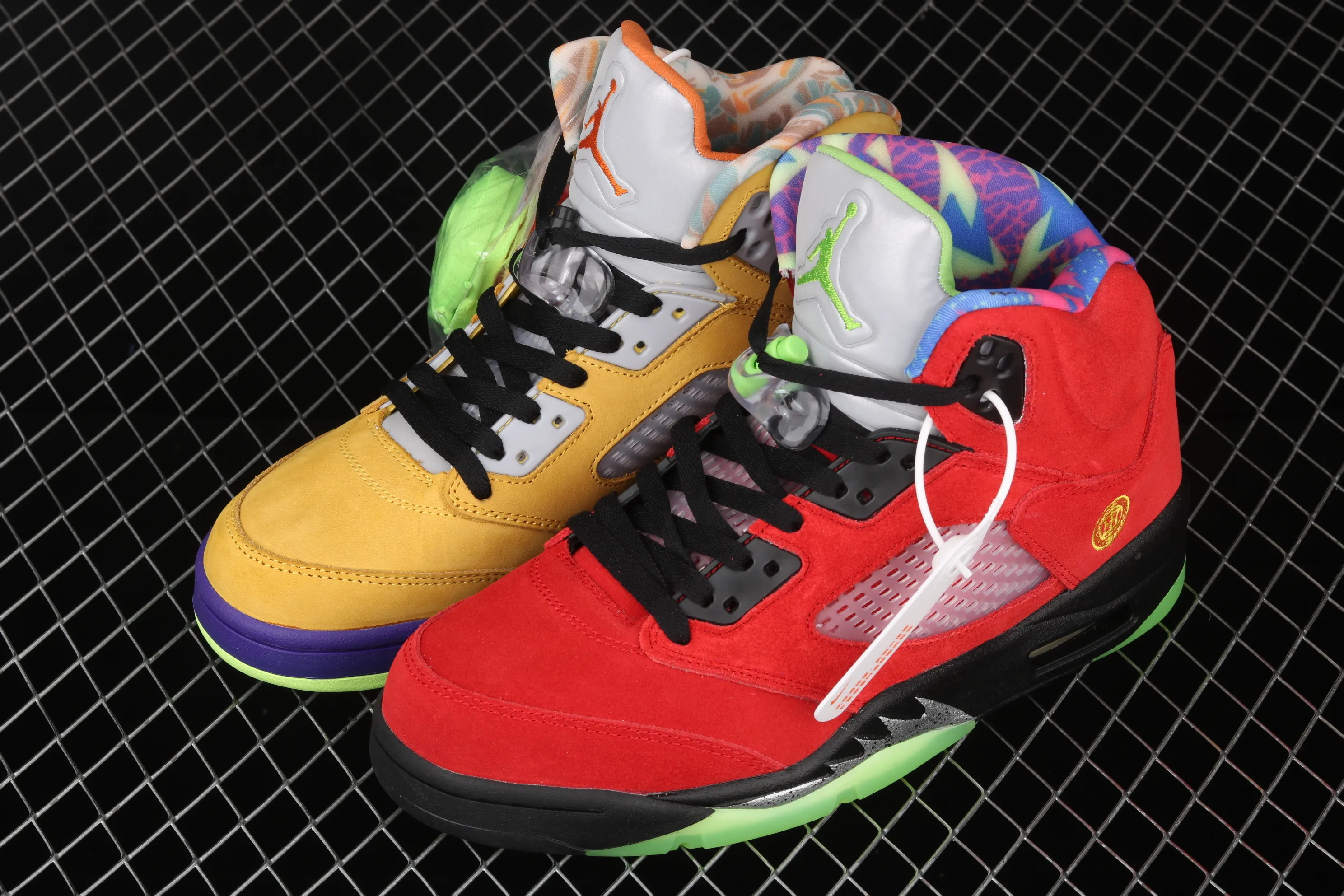 All categories Air Jordan Jordan series basketball shoes Air Jordan 5 J version Air Jordan 5 "What The" AJ5 Joe 5 red and yellow mandarin duck CZ5725-700